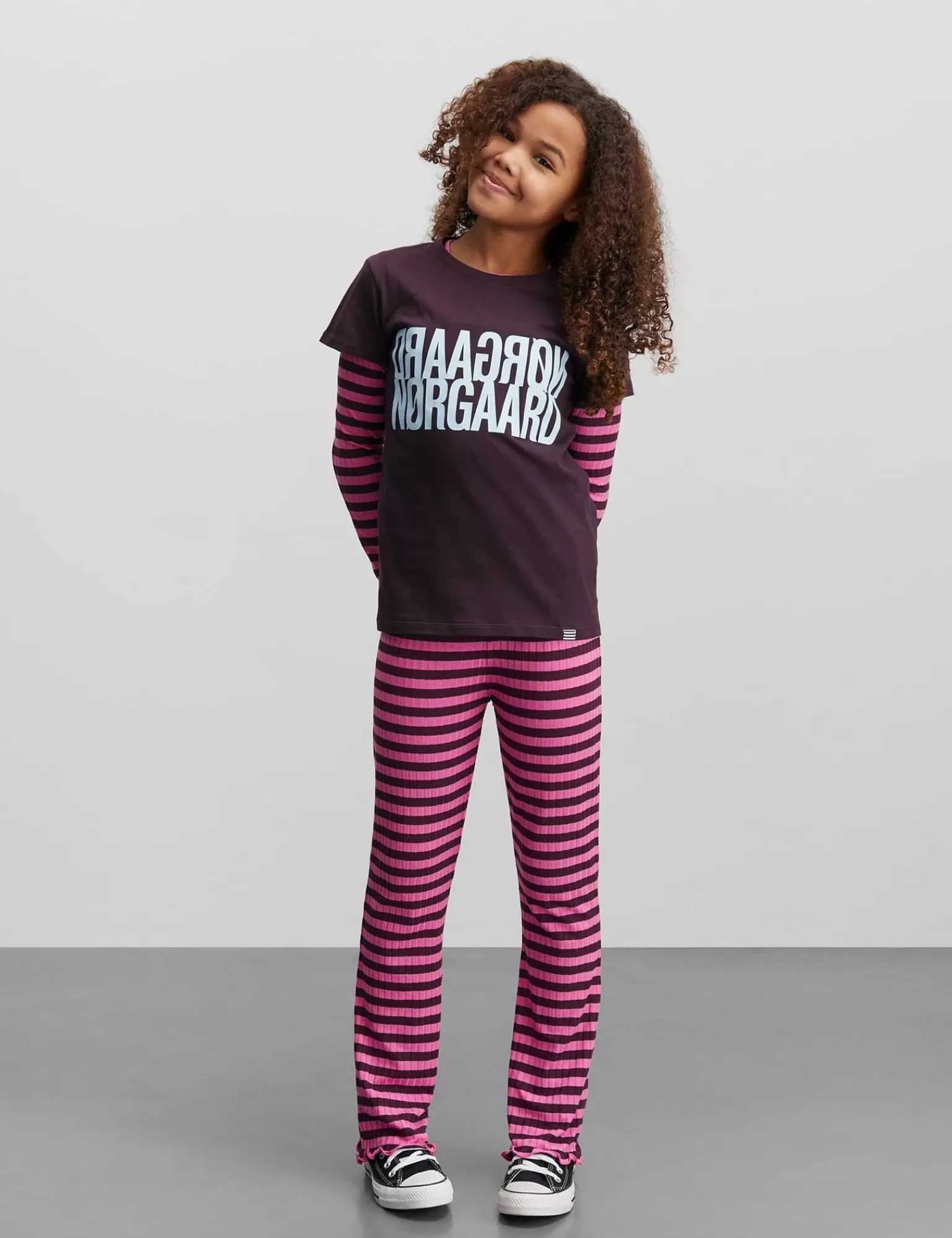 Børn MADS NØRGAARD 5x5 Classic Stripe Lala Leggings