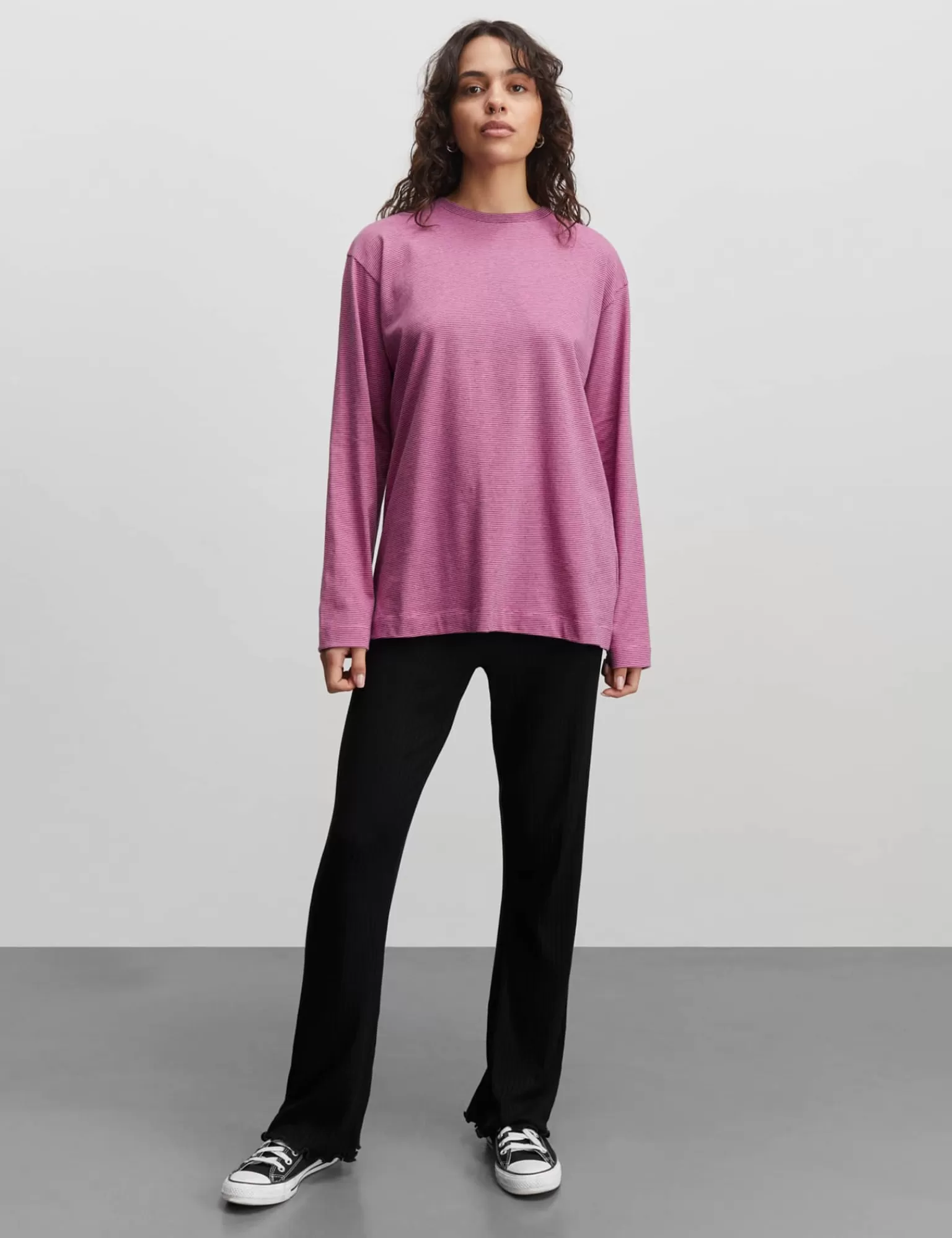 Dame MADS NØRGAARD Crisp Jersey Jerry Tee LS