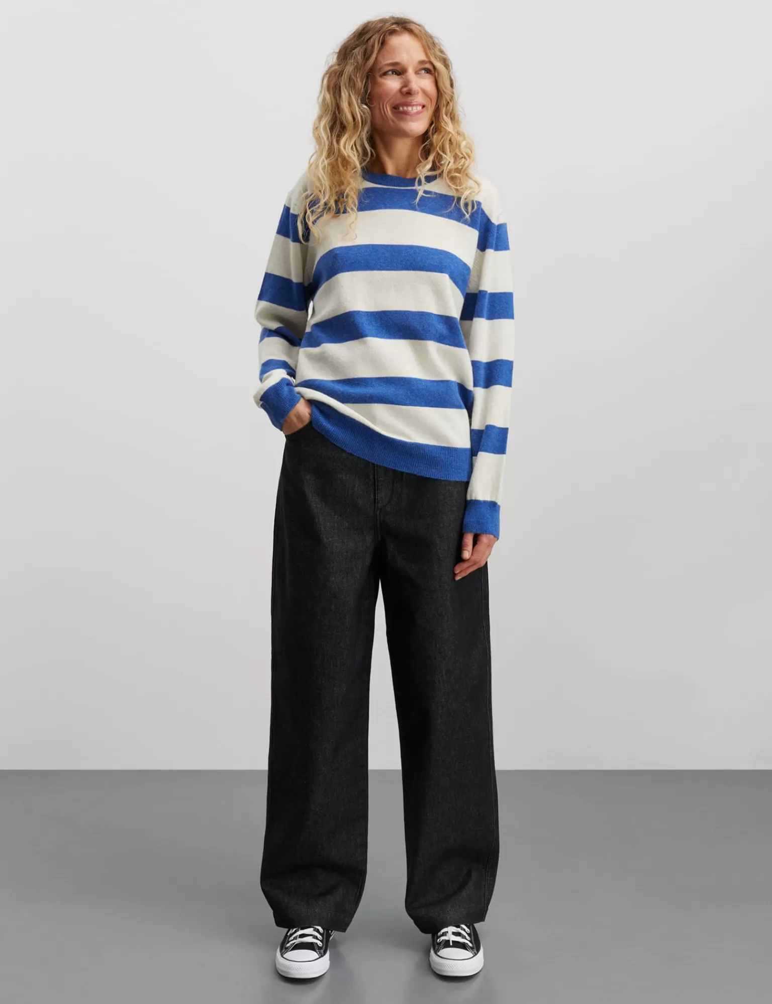 Dame MADS NØRGAARD Eco Wool Stripe Kasey Sweater
