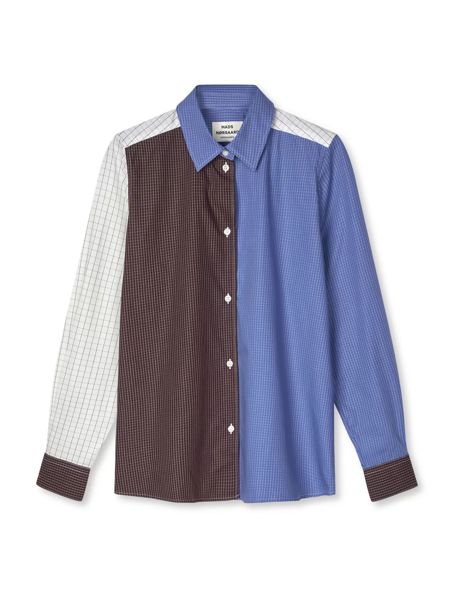 Dame MADS NØRGAARD Grid Crane Shirt