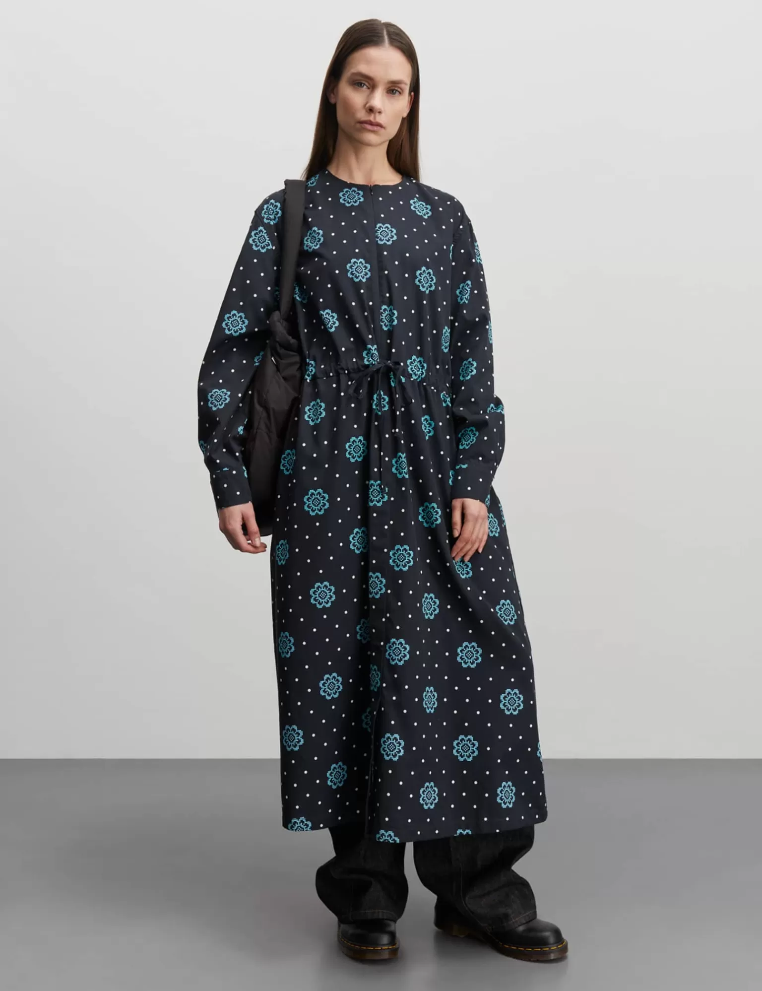 Dame MADS NØRGAARD Leo Twill Asa Dress AOP