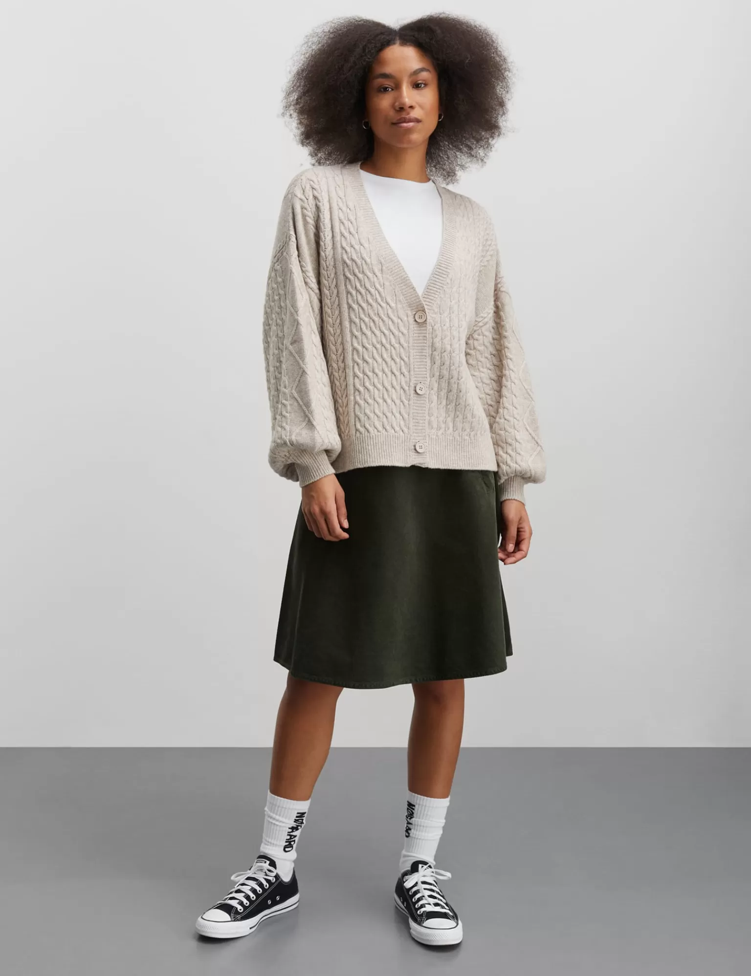 Dame MADS NØRGAARD Recycled Wool Mix Ricky Cardigan