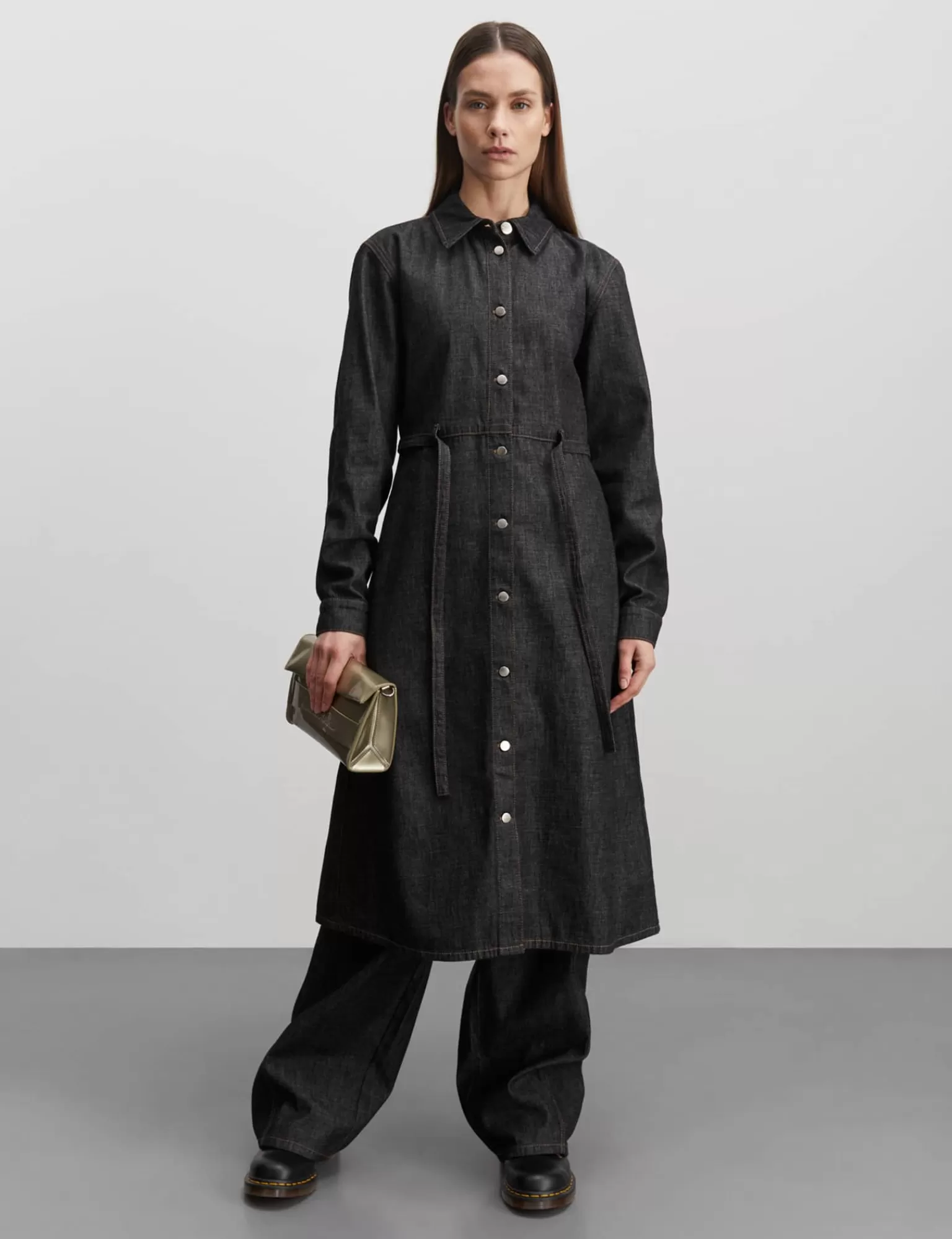 Dame MADS NØRGAARD Soft Denim Svanil Dress