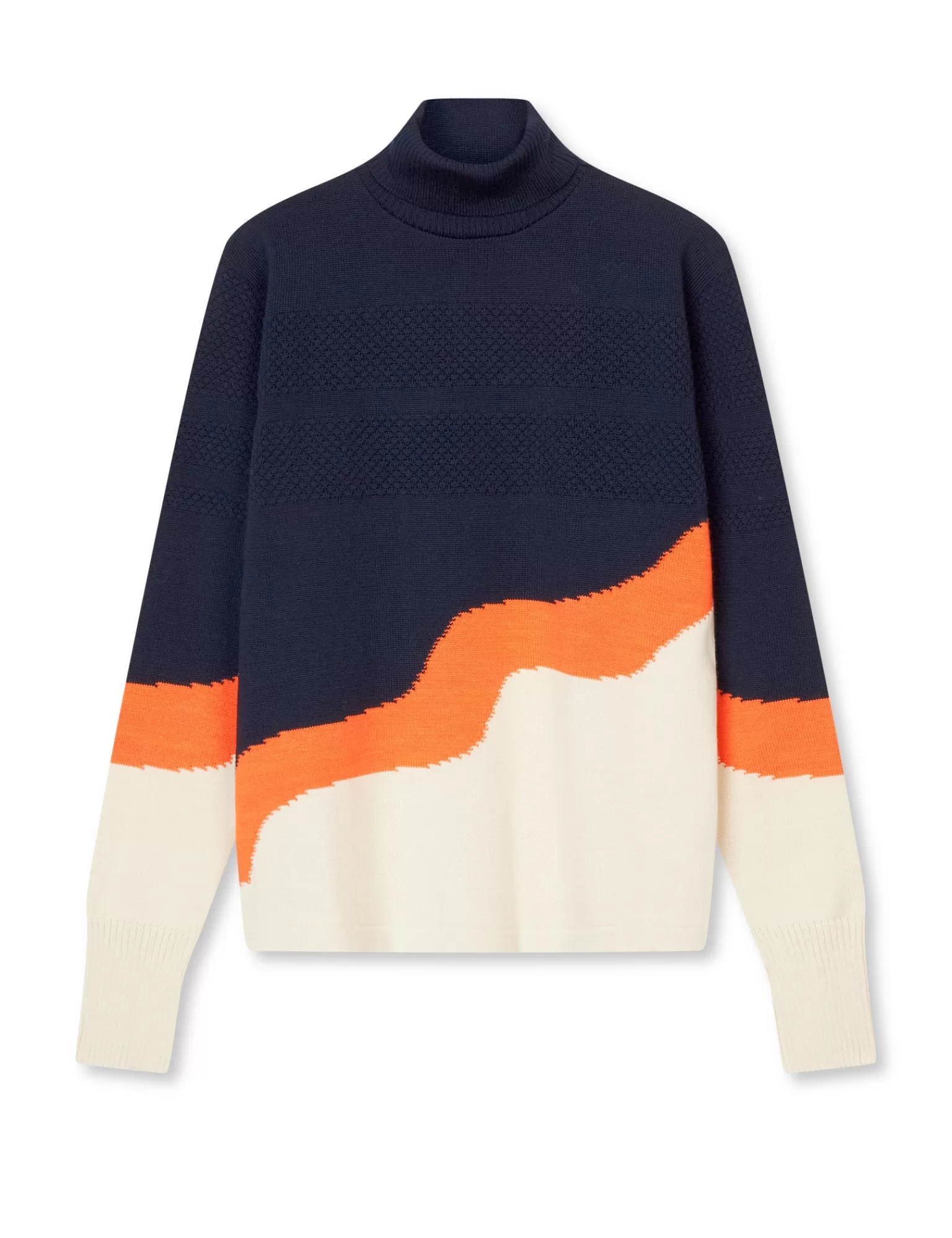 MADS NØRGAARD Wool Klemens 3 colour Knit