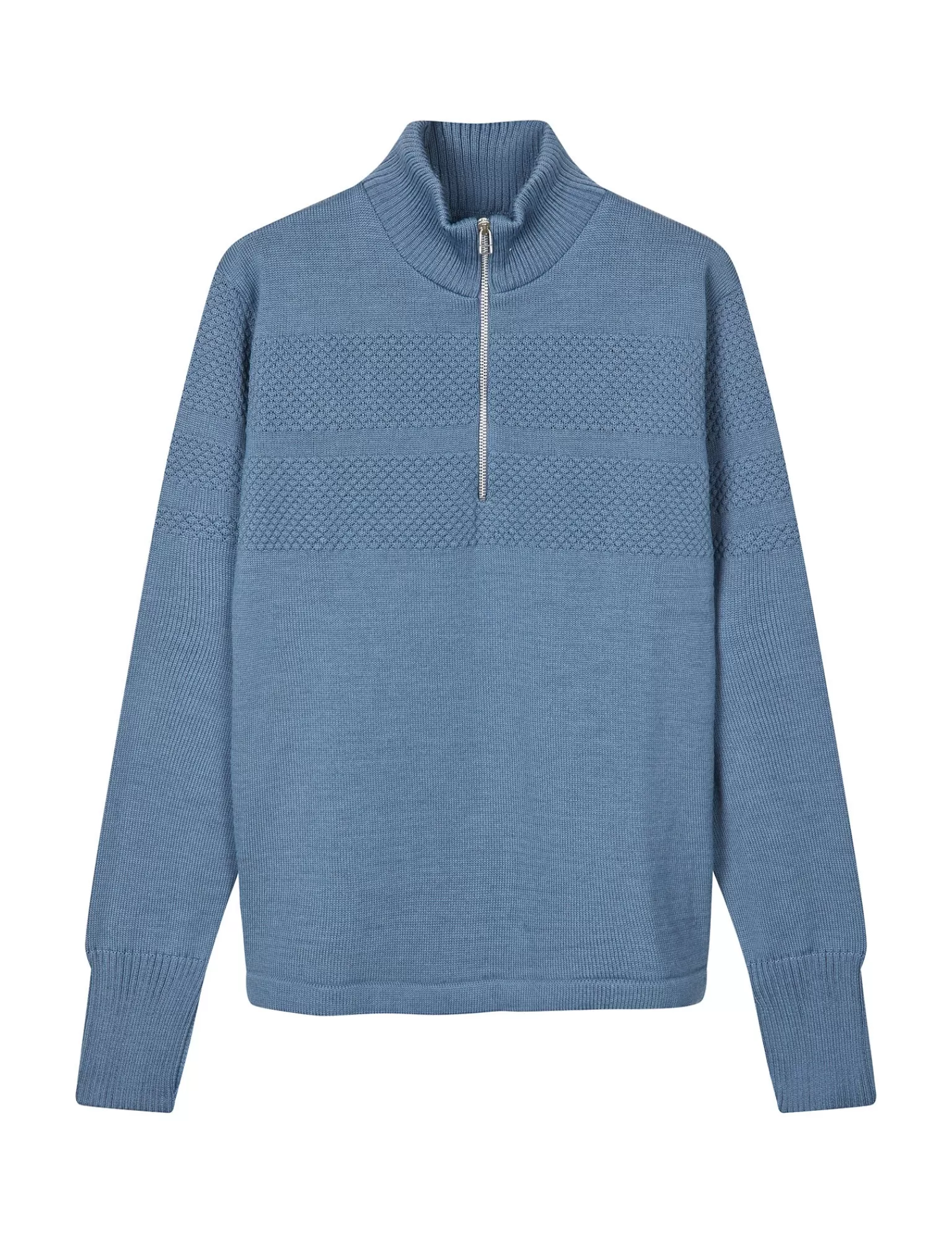 MADS NØRGAARD Wool Klemens Half Zip Knit